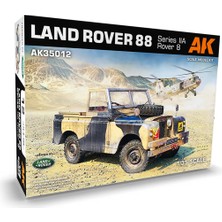 Ak Interactive 35012, 1/35 Land Rover 88 Series Iıa Rover B (Üstü Açık Jeep) Plastik Maketi