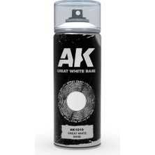 Ak Interactive 1019, 150 Ml. Vivid Color Için Beyaz Baz Kat Sprey