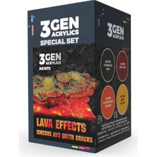 Ak Interactive 1072, 4X17 Ml. Lav Efektleri 3gen Akrilik Wargame Boya Seti