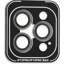 sbodurhome Joko Apple iPhone 15 Pro Max Pvd Metal Kamera Lens - Gri