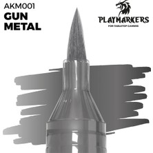 Ak Interactive M001, Gun Metal Play Marker