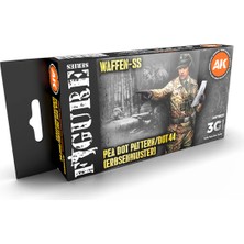 Ak Interactive 11623, 6X17 Ml. Nokta Desenli (DOT44) Uniformalar Akrilik 3gen Maket Boyası Seti
