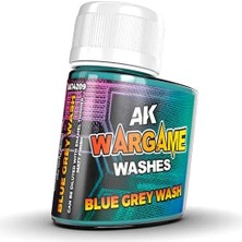 Ak Interactive Ak 14209, 35 Ml. Blue Grey Wash Wargame Serisi Eskitme Efekti