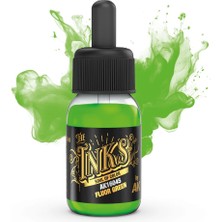 Ak Interactive 16045, 30 Ml. Floresan Yeşil Akrilik Mürekkep
