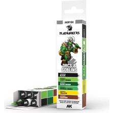 Ak Interactive M104, 6 Adet Orclar ve Goblinler Play Marker Seti