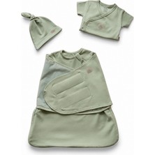 Qundaq Yenidoğan Kundak Seti – Kalça Dostu - Adaçayı Yeşil (Sage Green)