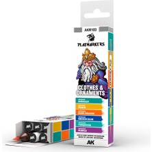 Ak Interactive M103, 6 Adet Kıyafetler ve Süs Eşyaları Play Marker Seti