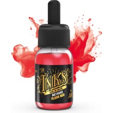Ak Interactive 16042, 30 Ml. Floresan Kırmızı Akrilik Mürekkep