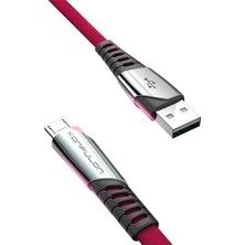 sbodurhome Konfulon DC16 Micro USB Kablo 1m 2.4A - Kırmızı