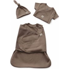 Qundaq Yenidoğan Kundak Seti – Kalça Dostu - Toprak (Taupe)