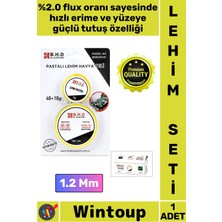 Wintoup #lehim Profesyonel Elektronik Devre Tamir Flux Güclü Hizli Erime 2'li Lehim Teli Pasta Seti 1.2 mm