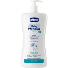 Chicco Baby Moments Doğal Bebek Saç & Vücut Şampuanı 750 ml (4'li Paket)