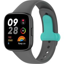 Royaleks Xiaomi Redmi Watch 3 Origin Silikon Kordon (Saat Değildir) - Füme