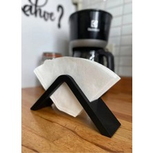 Filkorium3D Filtre Kahve Kağıdı Tutucu Tezgah Üstü Stand Aparat Dekoratif Aksesuar - Plastik