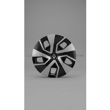 Luvak Renault Clio Uyumlu Jantkapağı - 15 Inç - 1 Takım (4 Adet) - Çelik Görünümlü 1150R15
