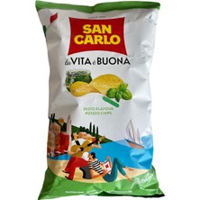 San Carlo Pesto Tadında Glutensiz Patates Cipsi 150 G (4'li Paket)