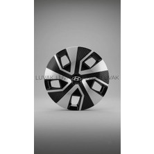 Luvak Hyundai Getz Uyumlu Jantkapağı - 14 Inç - 1 Takım (4 Adet) - Çelik Görünümlü 1150R14