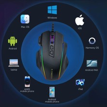 E-Yooso X-49 Rgb 12400 Kablolu Oyuncu Mouse