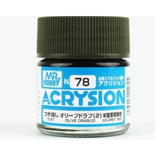 Mr. Hobby Mr.hobby N-078, 10 Ml. Olive Drab 2 Acrysion Maket Boyası