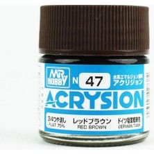 Mr. Hobby Mr.hobby N-047, 10 Ml. Red Brown Acrysion Maket Boyası