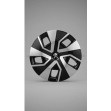 Luvak Peugeot Rifter Uyumlu Jantkapağı - 15 Inç - 1 Takım (4 Adet) - Çelik Görünümlü 1150R15