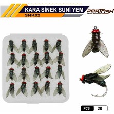Port Fish Portfish Sinek Suni Yem Siyah 20 Adetli