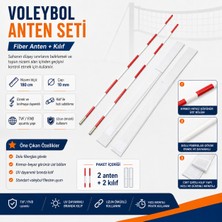 Asestt Profesyonel Fiber Voleybol Anten Seti 180 cm 10 mm – 2’li Anten ve Kılıf