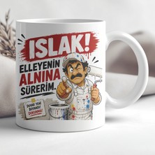Ajans 313 AJANS313 Islak Elleyenin Alnına Sürerim Boyacı Ustası Baskılı Seramik Kupa