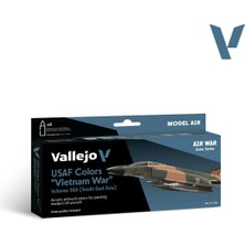 Vallejo 71204, 8X18 Ml. Usaf Colors “vietnam War” Scheme Sea (South East Asia) Model Air Boya Seti
