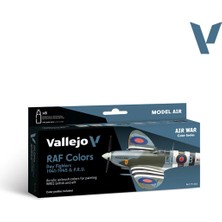 Vallejo 71162, 8X18 Ml. Raf Colors Day Fighters 1941-1945 & P.r.u Model Air Boya Seti