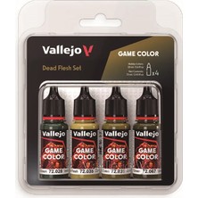 Vallejo 72392, 4X18 Ml. Dead Flesh Game Color Maket Boyası Seti