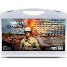 Vallejo 70253, 80X18 Ml. Askeri Üniformalar ve Kamuflaj Model Color Boya Seti