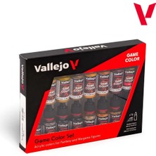 Vallejo 72189, 48X18 Ml. Deri ve Metal Game Color Boya Seti
