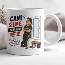 Ajans 313 AJANS313 Camı Silme Daha Yeni Taktım Pvc Ustası Baskılı Seramik Kupa