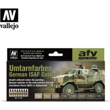 Vallejo 71159, 8X18 Ml. Camouflage Colors Model Air Boya Seti