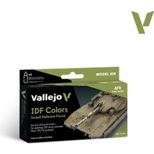 Vallejo 71210, 6X18 Ml. Idf Colors Model Air Boya Seti