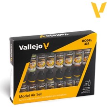 Vallejo 71180, 16X18 Ml. Allied Wwıı Model Air Boya Seti