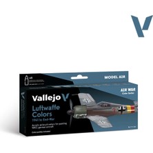 Vallejo 71166, 8X18 Ml. Luftwaffe Colors 1941 To End-War Model Air Boya Seti