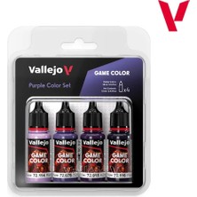 Vallejo 72382, 4X18 Ml. Purple Color Game Color Boya Seti