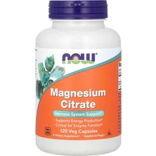 Now Foods Magnesium Citrate Nervous System Support 120 Veg Capsules