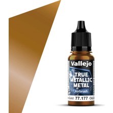Vallejo 77177, 18 Ml. Arcane Gold Airbrush True Metallic Metal Maket Boyası