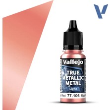 Vallejo 77106, 18 Ml. Ruby Red Light True Metallic Metal Maket Boyası