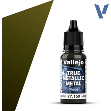 Vallejo 77159, 18 Ml. Aged Metal Shade True Metallic Metal Maket Boyası