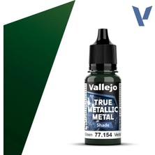 Vallejo 77154, 18 Ml. Dusken Green Shade True Metallic Metal Maket Boyası