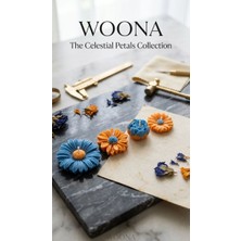 Woona Doğal Soya Wax Papatya ve Şakayık Mum Seti Pudra Kokulu Dekoratif Mum El Yapımı Doğal Soya Wax Premium Kokulu Mum Seti