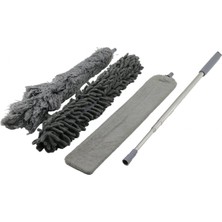 Hace Bazaar 3pcs Püskül- Makarna- Düz Toz Alma Set Esnek BAŞLI-43CM  Uzayan SAPLI=43-205CM BRKT-910200 (4887)