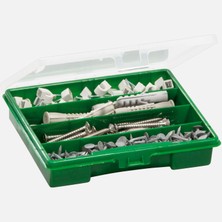 Wisent Organizer 1, 4 Bölümeneli, Yeşil (8'li Paket)