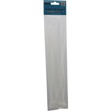 Hace Bazaar 25PCS   Beyaz   3.6X300MM  Plastik Cırt Kelepçe (4887)