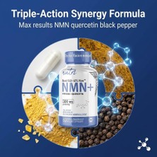 Nutri Nmn+ 300MG Nad Nicotinamide Mononucleotide, 40% More Nad+ With Quercetin 60 Caps