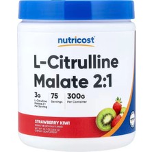 Nutricost L-Citrulline Malate Nitric Oxide Muscle Recovery 2:1 Strawberry Kiwi 300 G